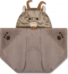 Zahrejvacia deka s kapucňou a vreckami v tvare labiek Cozy Noxxiez