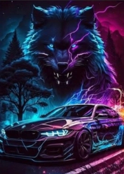 Diamantové maľovanie vlčí duch II 30 × 40 cm