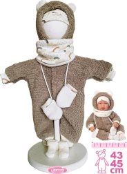 Llorens oblečenie pre bábiku New Born 43–45 cm, 5-dielna sada