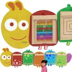 Systém pre montáž 5 nástenných vzdelávacích tabúľ Masterkidz Flex - Húsenica