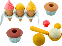 Piesočná sada zmrzlinové oblátky Cupcakes Lyžica 13 ks