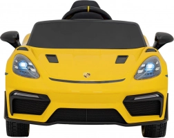 Detské elektrické auto Porsche 718 Spyder RS s panelom MP4 – žltá