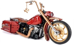 Stavebnica červený motocykel 2111 dielikov
