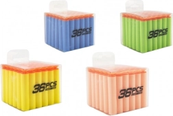 Náhradné penové šípky s prísavkou 36 ks v prenosnej krabičke