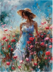 Puzzle Vlčie maky 1000 dielikov