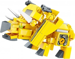 qman rohatý dinosaurus – transformovateľná stavebnica