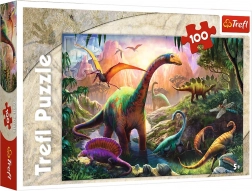 Puzzle dinosaury 100 dielikov – svet dinosaurov Trefl