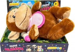 Interaktívna opička Steppos s fľaštičkou