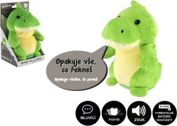 Plyšový dinosaurus Rexík opakujúci vety so zvukom 18 cm