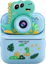 FREEON Free2Play detský digitálny fotoaparát s okamžitou tlačou Dinosaur