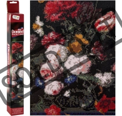 Diamantové maľovanie kvety 40 × 50 cm