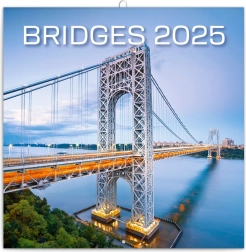 Poznámkový kalendár Notique Mosty 2025