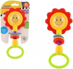 hrkálka a hryzadlo v tvare kvetu, plast, 8 × 19 cm, od 3 mesiacov