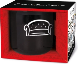 Hrnček Priatelia čierny 410 ml