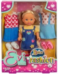 Bábika Evička s vymeniteľnými outfitmi