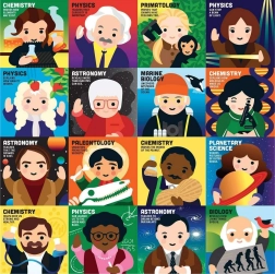 Štvorcové puzzle Malí vedci 500 dielikov