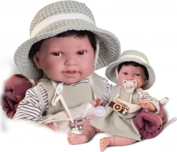 Realistická bábätko bábika Antonio Juan Pipa s mäkkým látkovým telom 42 cm