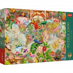 Trefl puzzle Tea Time: Antická mapa sveta 1000 dielikov
