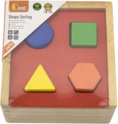 Drevená vkladačka tvarov pre deti