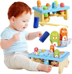Drevená zatĺkacia lavica VTÁČIKY Small Foot