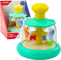 Hračka Báček Kolotoč so Zvieratkami a Guľkami Zelená