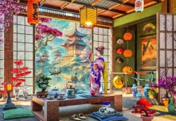 Bluebird puzzle japonská čajová miestnosť 1000 dielikov