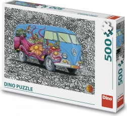 Dino Puzzle Hippies Volkswagen 500 dielikov