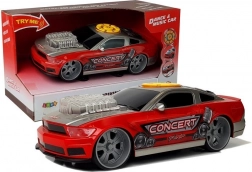 Hudobné tanečné auto DJ so svetlami a reproduktormi