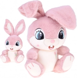 Plyšový zajačik Malinka 40 cm – ružový maznáčik s ohybnými uškami