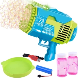 Elektrická pištoľ na bubliny so 73 otvormi – Bazooka