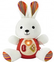 Interaktívny plyšový zajačik pre najmenších s efektmi 22 cm