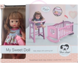 Bábika s kolískou a detskými zvukmi