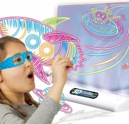 WOOPIE Magnetická 3D Tabuľa s LED Podsvietením na Kreslenie