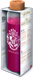 Sklenená fľaša so silikónovým návlekom HARRY POTTER 585 ml