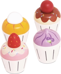 Le Toy Van drevené muffiny – sada 4 ks