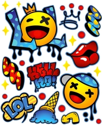 Žehličkové nálepky LOL