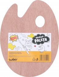 Drevená paleta pre maliarov 18x24 cm