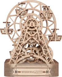 Drevený model ruského kola WOODEN CITY