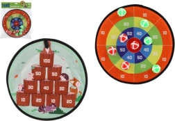 Obojstranný terč na suchý zips s loptičkami 34 cm