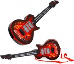 Elektrická gitara pre deti s režimom učenia, infračerveným senzorom a melódiami - červená