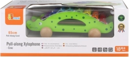 Drevený ťahací xylofón krokodíl
