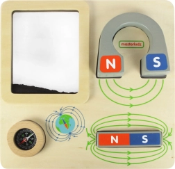 Masterkidz magnetická vzdelávacia tabuľa s kompasom Montessori