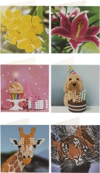 Diamantové maľovanie – priania 13 × 13 cm (sada 2 ks)