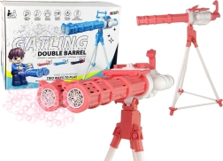 Bublifuk na statíve ružový – elektrická bublinová veža s nastaviteľnou výškou