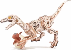 Rokr 3D drevená mechanická skladačka velociraptor