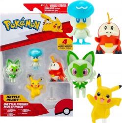 Pokémon battle multipack – 4 figúrky Pikachu, Fuecoco, Sprigatito a Quaxly 5 cm
