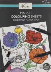 Omaľovánky s kvetinovými motívmi 25x35 cm