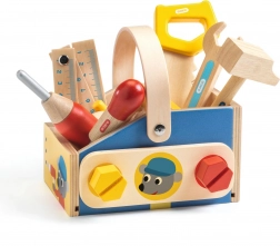 Drevený kufrík s náradím Minibrico DJECO