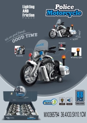 Policajná motorka so svetelnými a zvukovými efektmi