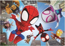 Puzzle Spidey a jeho priatelia: Vo vzduchu 104 dielikov
